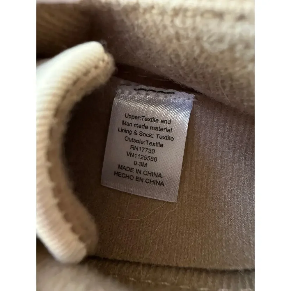 Cat & Jack Toddler's Beige Casual Shoes Canvas Cotton Size 0-3 Months